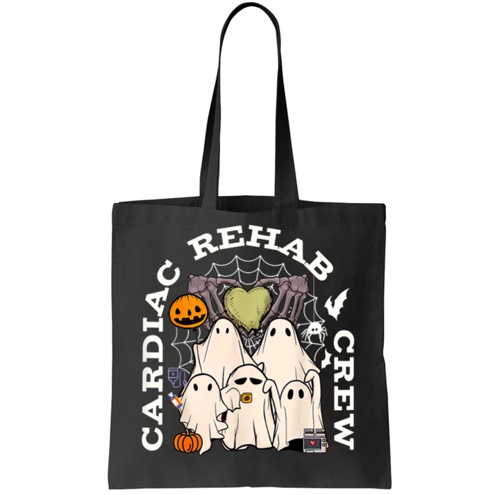 Vintage Cardiac Rehab Crew Rehab Nurse Spooky Halloween Tote Bag