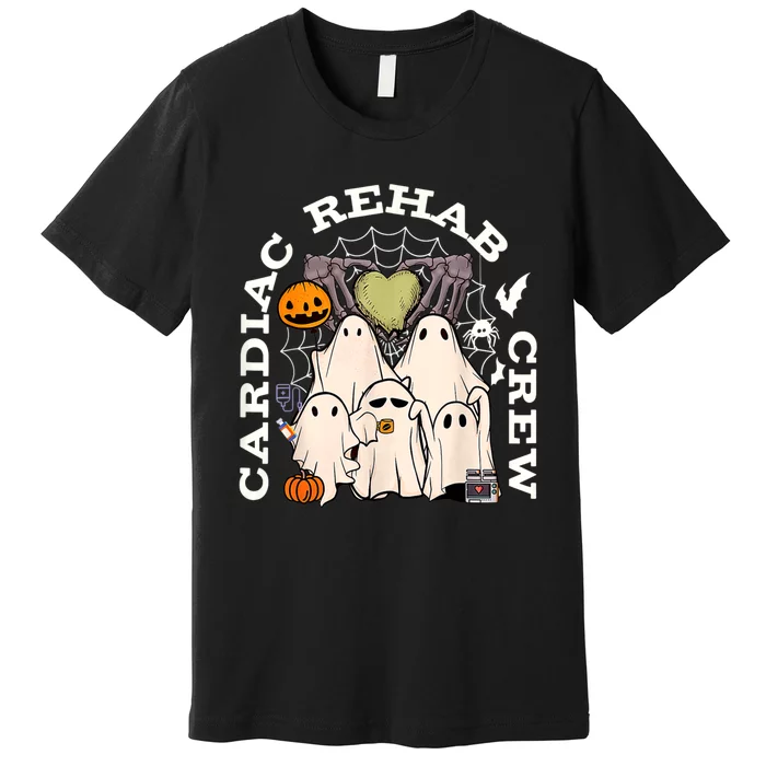 Vintage Cardiac Rehab Crew Rehab Nurse Spooky Halloween Premium T-Shirt