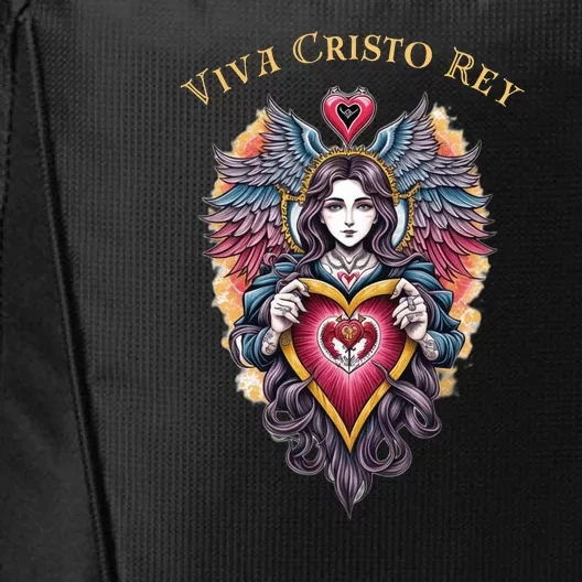 Viva Cristo Rey Sacred Heart Roman Catholic City Backpack