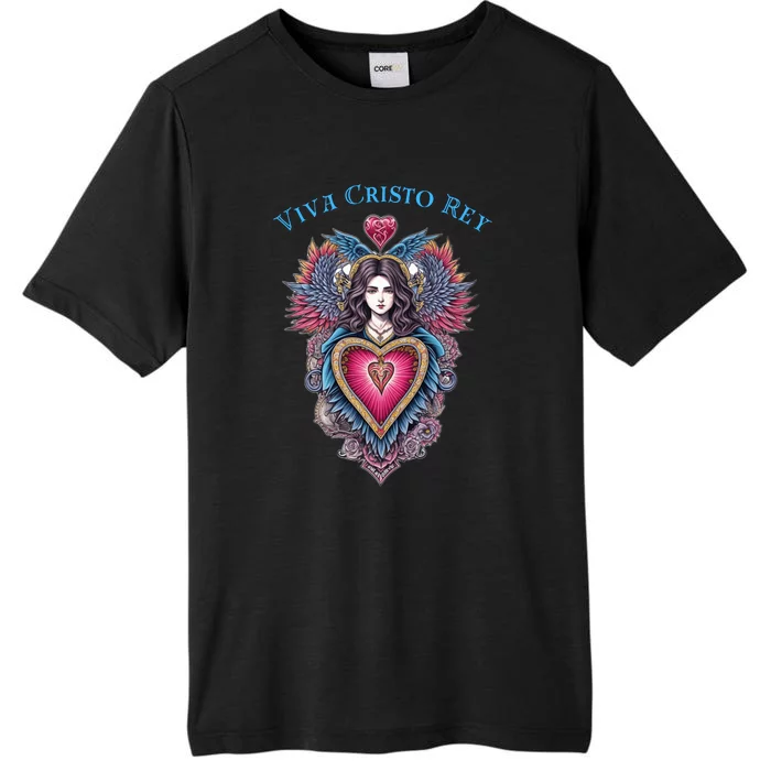 Viva Cristo Rey Sacred Heart Roman Catholic ChromaSoft Performance T-Shirt