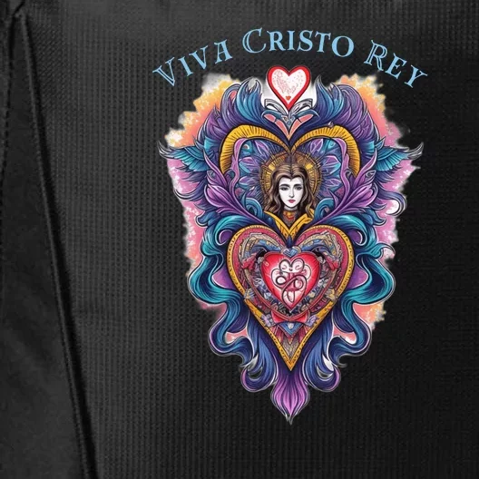 Viva Cristo Rey Sacred Heart Roman Catholic City Backpack