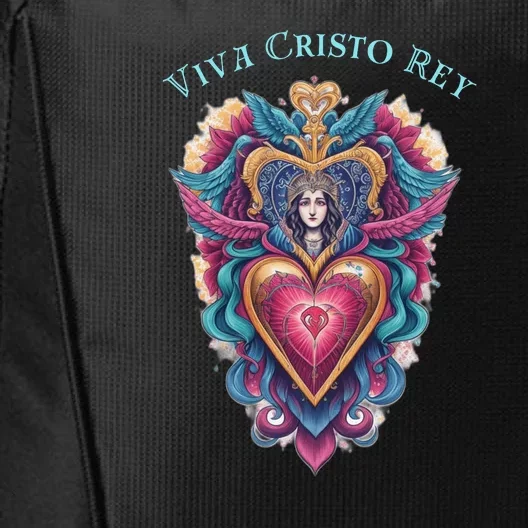 Viva Cristo Rey Sacred Heart Roman Catholic City Backpack