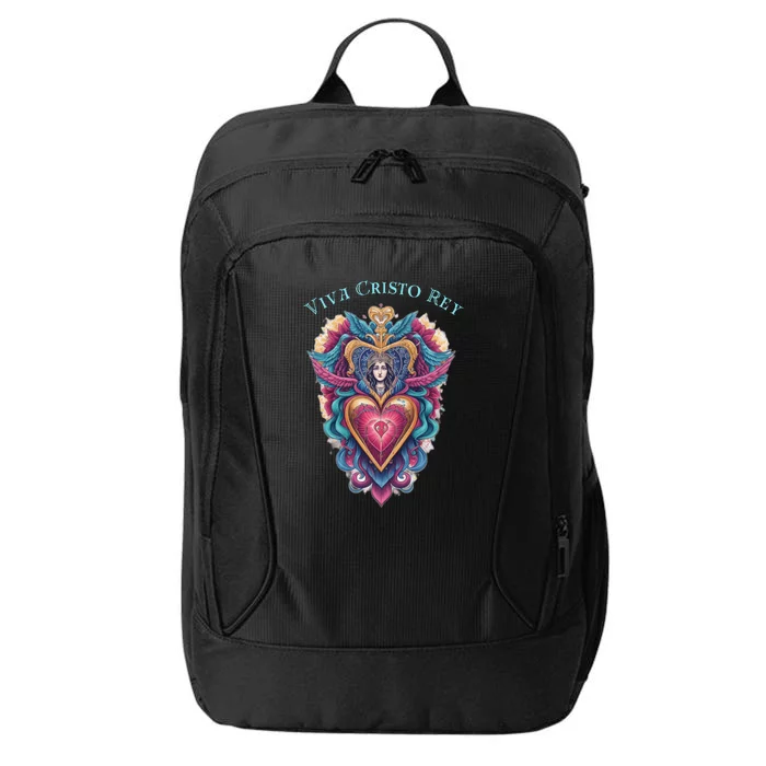 Viva Cristo Rey Sacred Heart Roman Catholic City Backpack