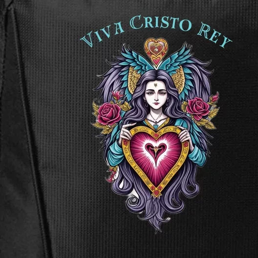 Viva Cristo Rey Sacred Heart Roman Catholic City Backpack