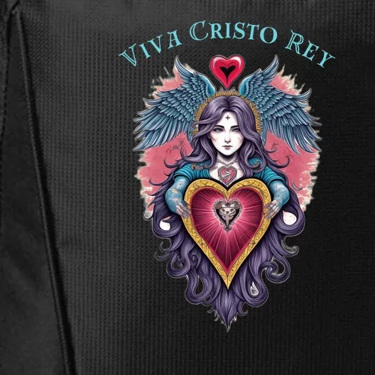 Viva Cristo Rey Sacred Heart Roman Catholic City Backpack