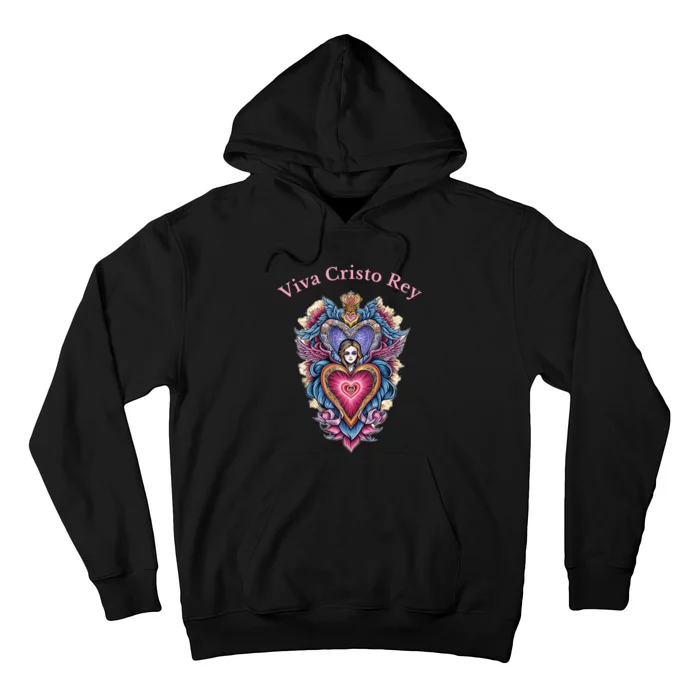 Viva Cristo Rey Sacred Heart Roman Catholic Hoodie