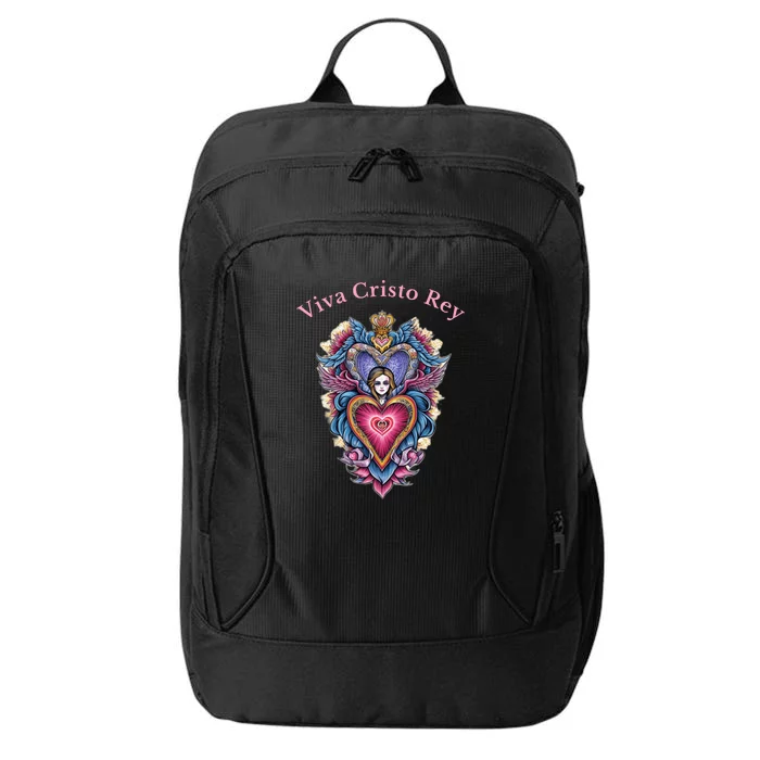 Viva Cristo Rey Sacred Heart Roman Catholic City Backpack