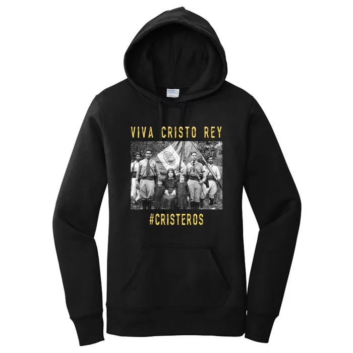 Viva Cristo Rey Catholic Cristeros Gift Women's Pullover Hoodie