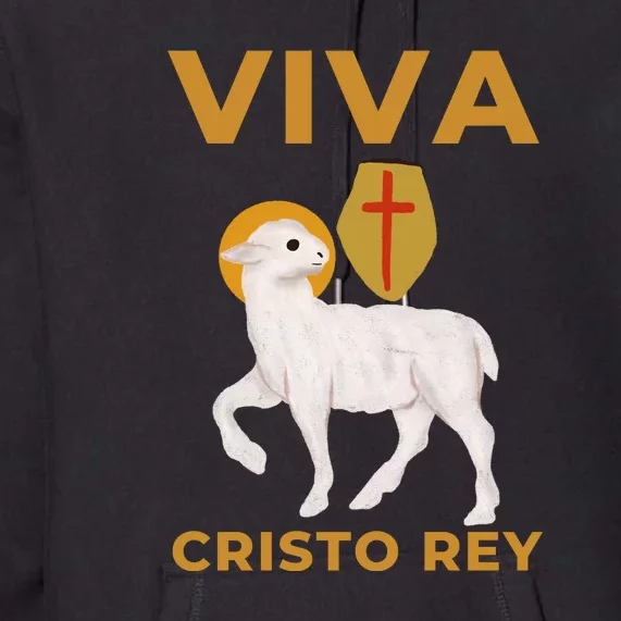 Viva Cristo Rey Roman Catholic Gift Premium Hoodie