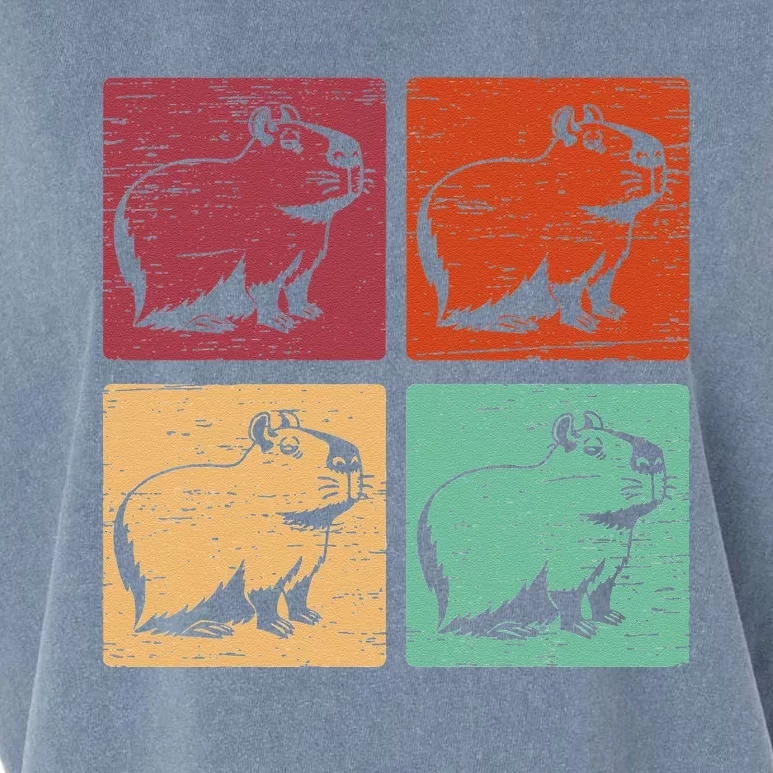 Vintage Capybara Rodent Animals Capybaras Garment-Dyed Women's Muscle Tee