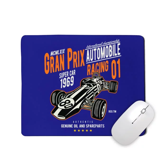 Vintage Car Racing Cute Gift Gran Prix 60s Auto Lovers Gift Meaningful Gift Mousepad