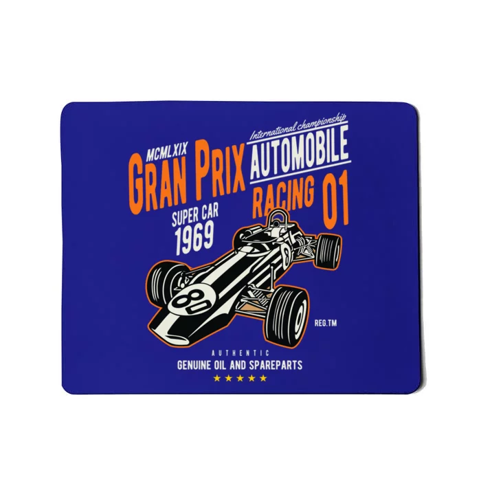 Vintage Car Racing Cute Gift Gran Prix 60s Auto Lovers Gift Meaningful Gift Mousepad