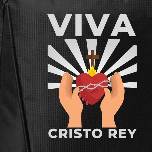 Viva Cristo Rey Roman Catholic Gift City Backpack