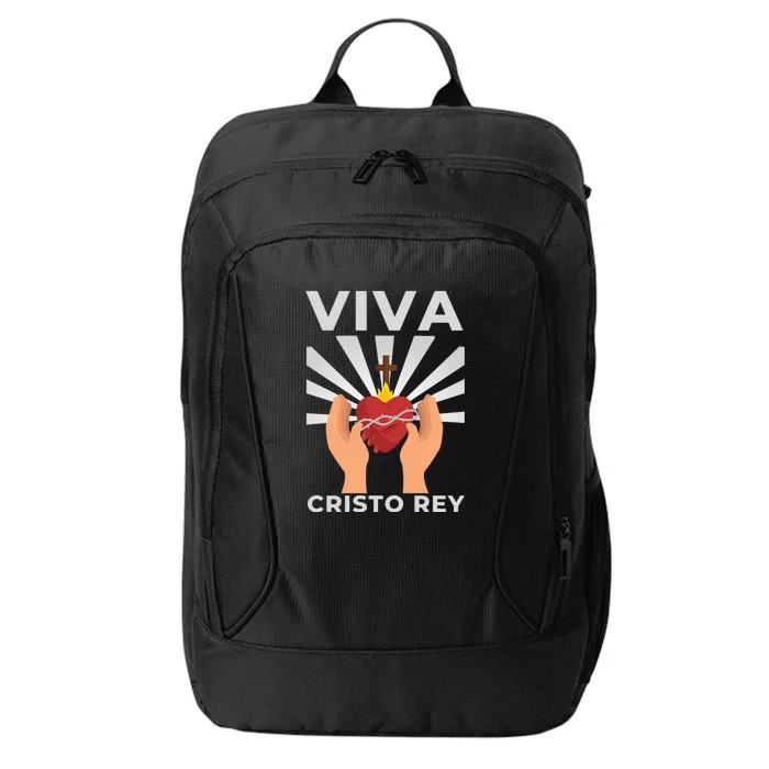 Viva Cristo Rey Roman Catholic Gift City Backpack