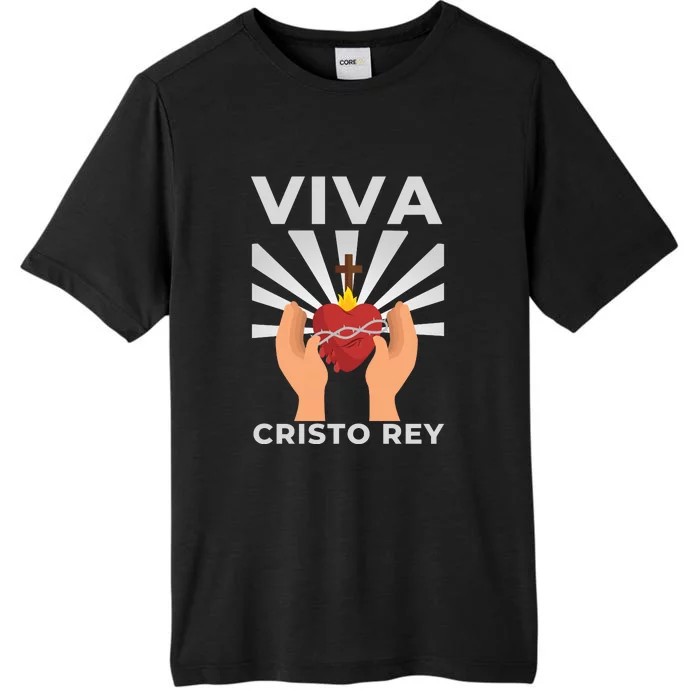 Viva Cristo Rey Roman Catholic Gift ChromaSoft Performance T-Shirt