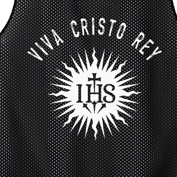 Viva Cristo Rey Roman Catholic Cristeros Mesh Reversible Basketball Jersey Tank