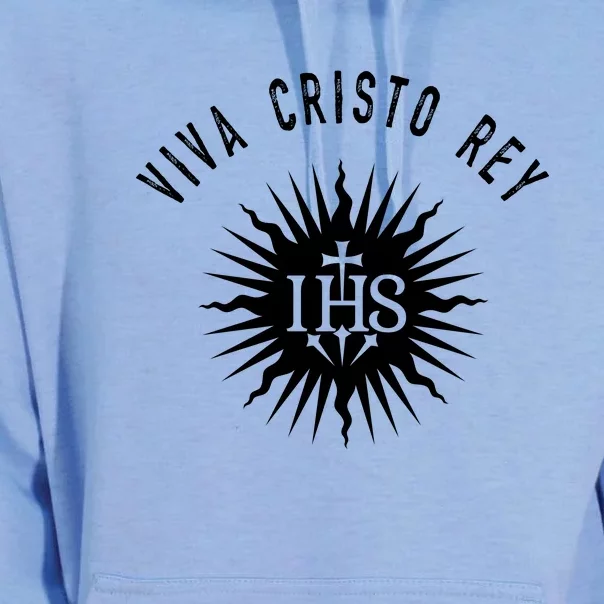 Viva Cristo Rey Catholic Cristeros Gift Unisex Surf Hoodie