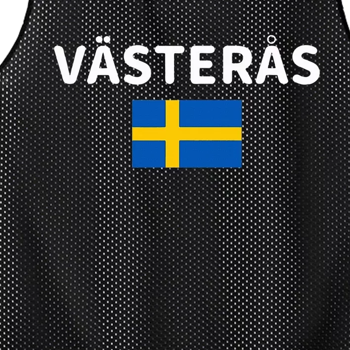 VäSteråS City Sweden Swedish Flag Mesh Reversible Basketball Jersey Tank