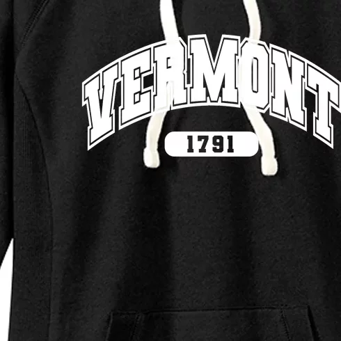 Vermont Collegiate Style 1791 Women's Fleece Hoodie