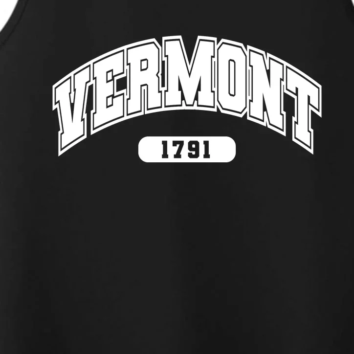 Vermont Collegiate Style 1791 Performance Tank