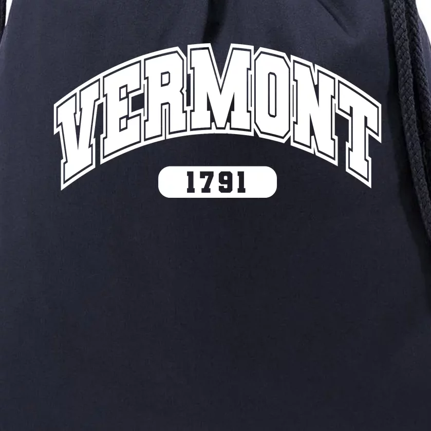 Vermont Collegiate Style 1791 Drawstring Bag