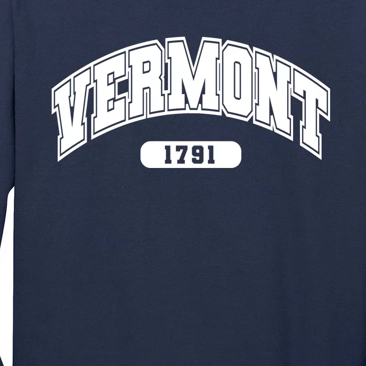 Vermont Collegiate Style 1791 Tall Long Sleeve T-Shirt