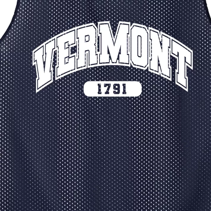 Vermont Collegiate Style 1791 Mesh Reversible Basketball Jersey Tank