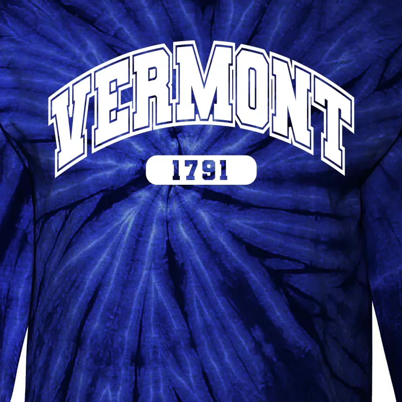 Vermont Collegiate Style 1791 Tie-Dye Long Sleeve Shirt