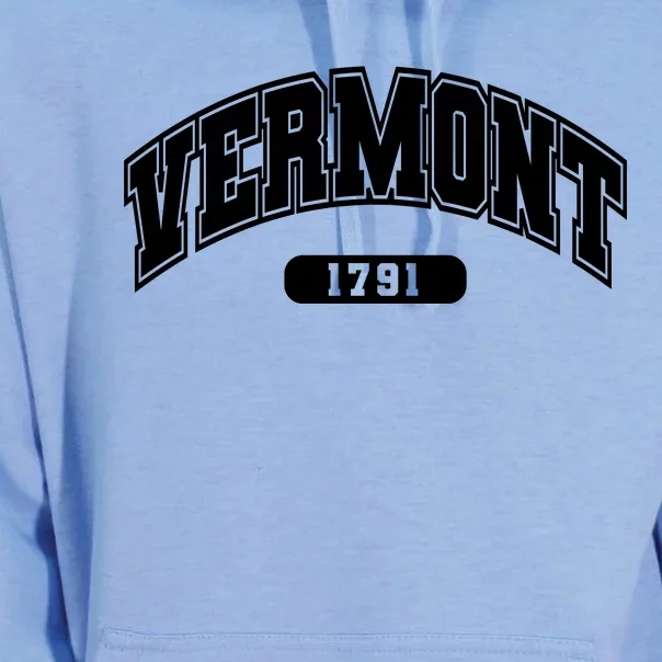 Vermont Collegiate Style 1791 Unisex Surf Hoodie