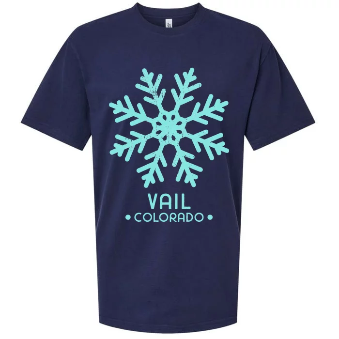 Vail Colorado Skiing Ski Sueded Cloud Jersey T-Shirt