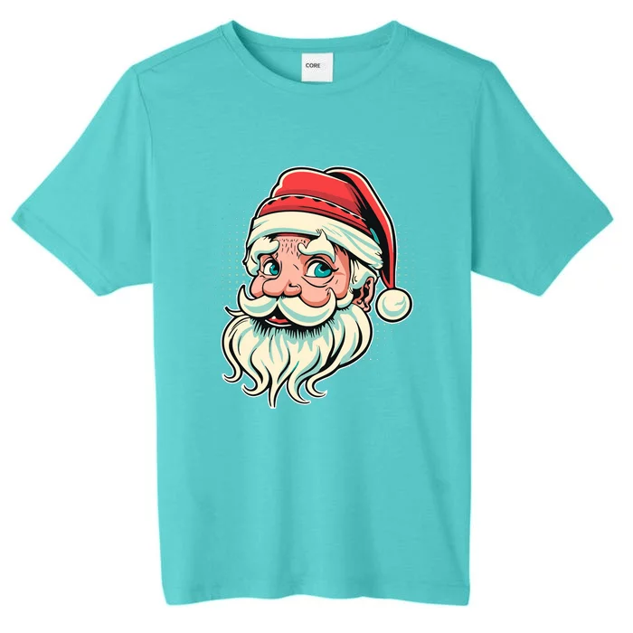 Vintage Christmas Santa Family Boy ChromaSoft Performance T-Shirt