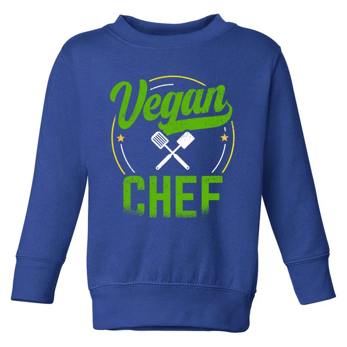 Vegan Chef Sous Chef Gift Toddler Sweatshirt