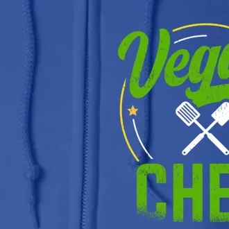 Vegan Chef Sous Chef Gift Full Zip Hoodie