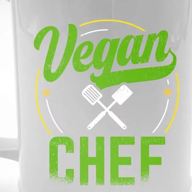 Vegan Chef Sous Chef Gift Front & Back Beer Stein