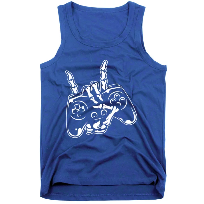 Videogame Controller Skeleton Hand Lazy Halloween Costume Gift Tank Top