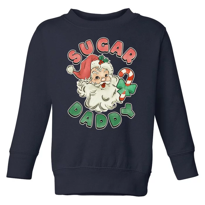 Vintage Christmas Sugar Daddy Santa Claus Toddler Sweatshirt