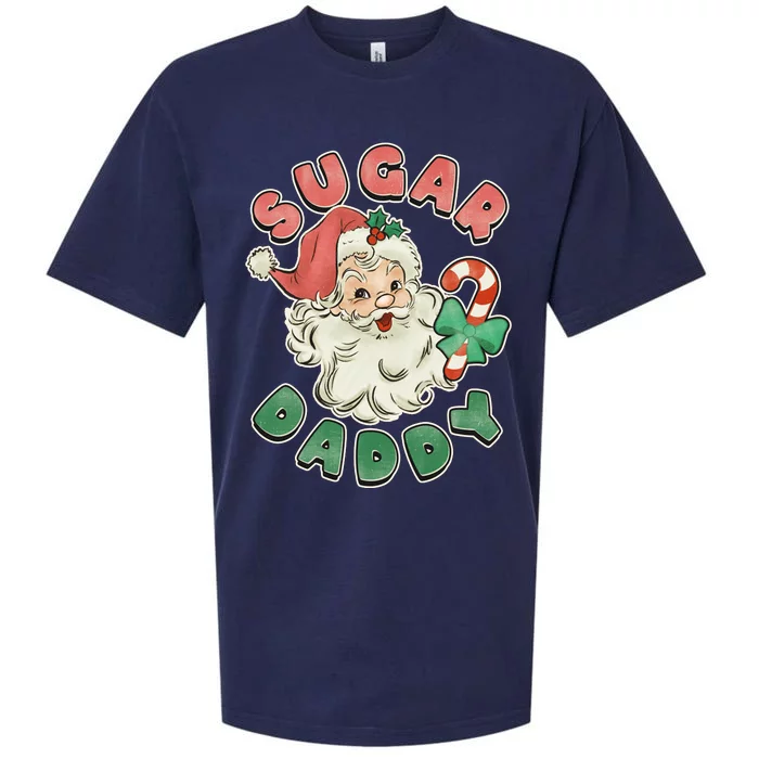 Vintage Christmas Sugar Daddy Santa Claus Sueded Cloud Jersey T-Shirt