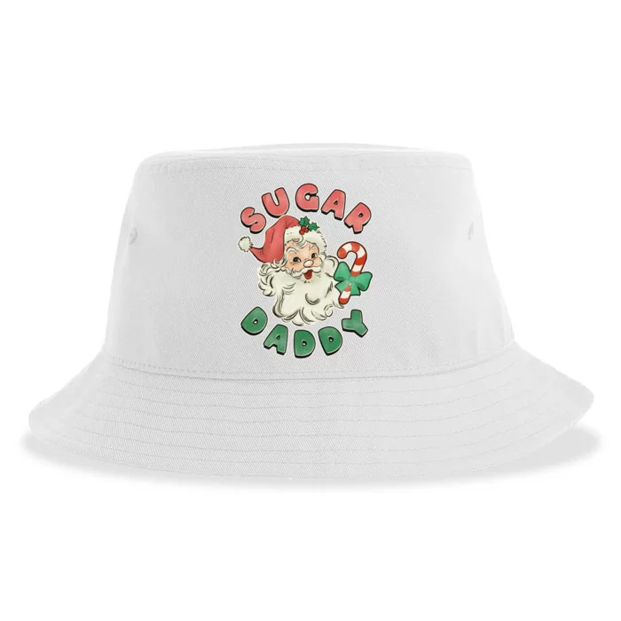 Vintage Christmas Sugar Daddy Santa Claus Sustainable Bucket Hat