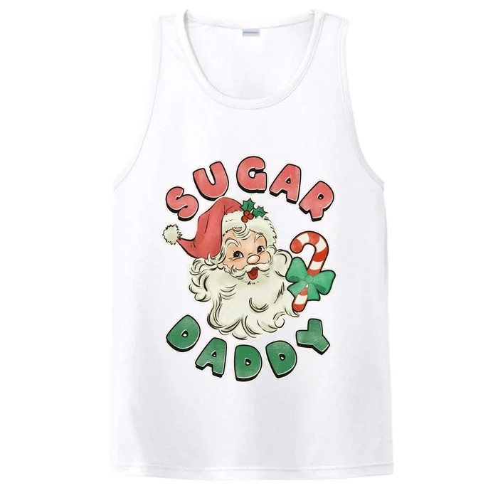 Vintage Christmas Sugar Daddy Santa Claus Performance Tank