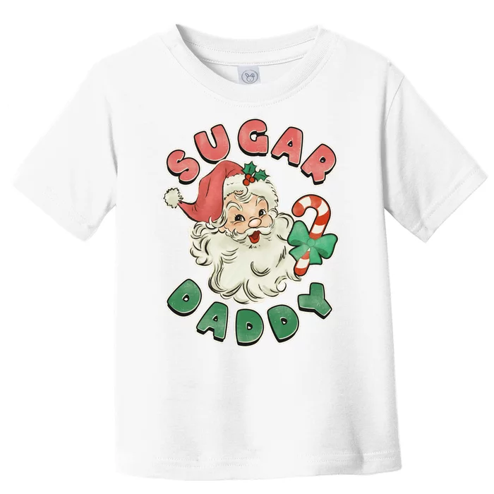 Vintage Christmas Sugar Daddy Santa Claus Toddler T-Shirt