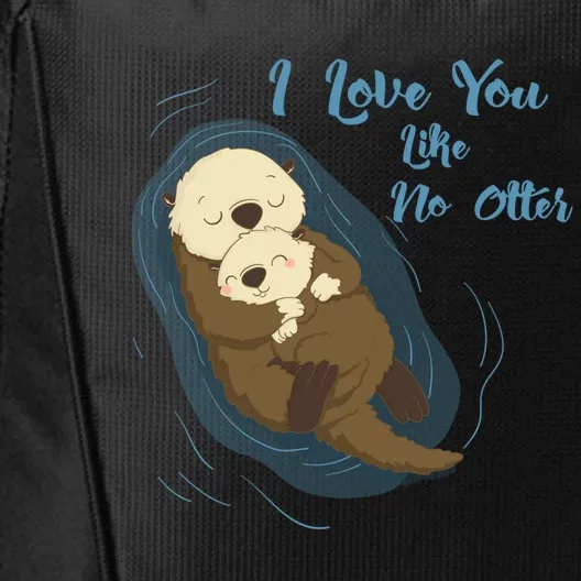 Very Cute Sea Otters : I Love You Like No Otter Gift City Backpack