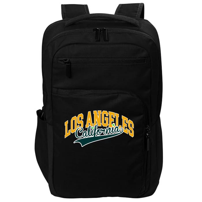 Vintage Collegiate Style Los Angeles California Impact Tech Backpack