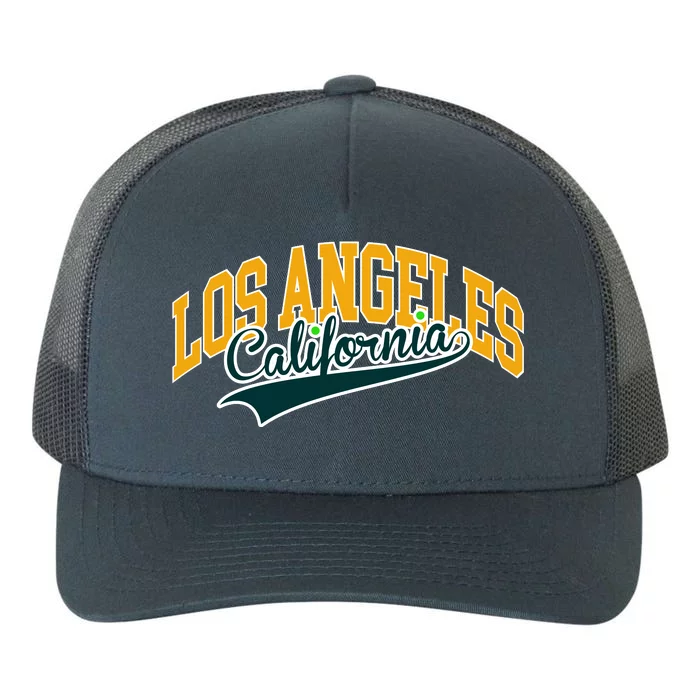 Vintage Collegiate Style Los Angeles California Yupoong Adult 5-Panel Trucker Hat