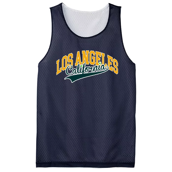 Vintage Collegiate Style Los Angeles California Mesh Reversible Basketball Jersey Tank