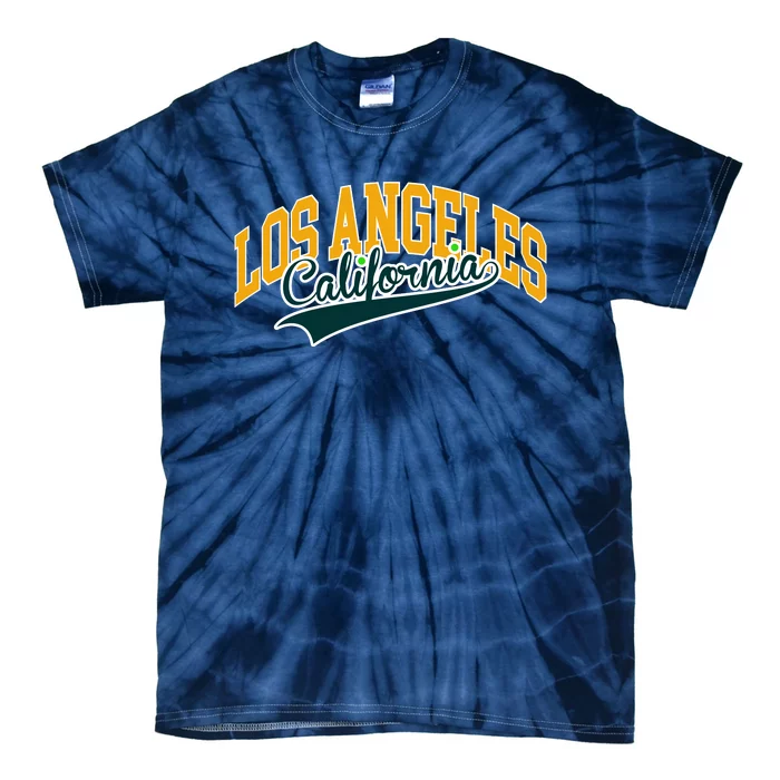 Vintage Collegiate Style Los Angeles California Tie-Dye T-Shirt