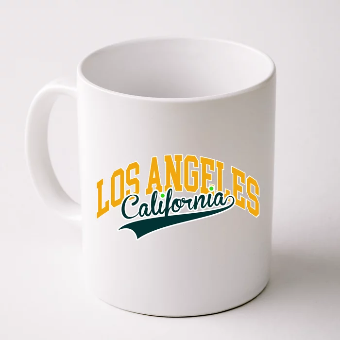 Vintage Collegiate Style Los Angeles California Front & Back Coffee Mug