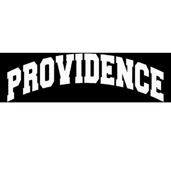 Varsity College Style Providence Rhode Island Bumper Sticker