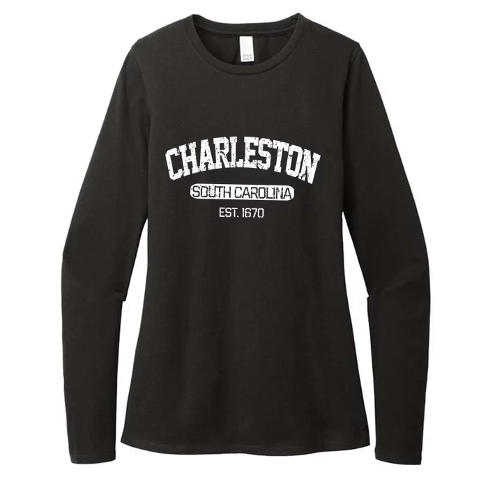 Vintage Charleston South Carolina Est 1670 Souvenir Gift Cute Gift Womens CVC Long Sleeve Shirt