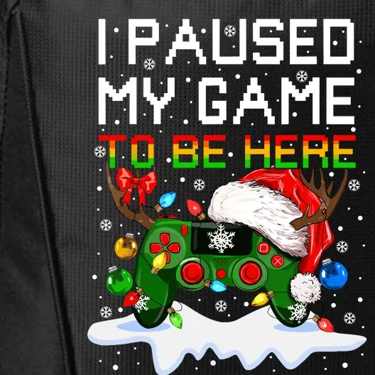 Videogame Controller Santa Hat Christmas Gaming Xmas Gamer City Backpack