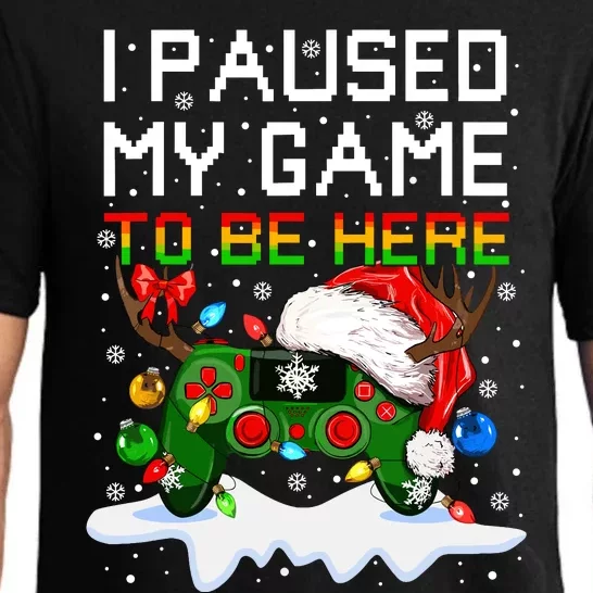 Videogame Controller Santa Hat Christmas Gaming Xmas Gamer Pajama Set